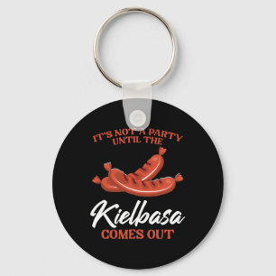 Kielbasa Poland Meat Sausage Food Lover Polish Men Key Ring