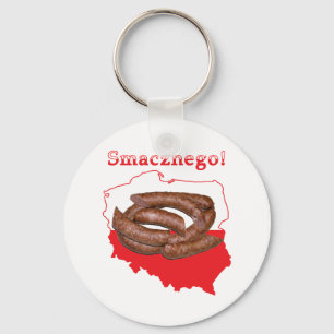 Kielbasa Smacznego Polish Map Key Ring