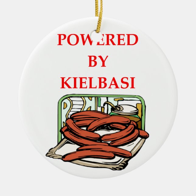 KIELBASI CERAMIC TREE DECORATION (Front)