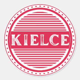 Kielce City Pride Emblem – Polish Identity Classic Round Sticker