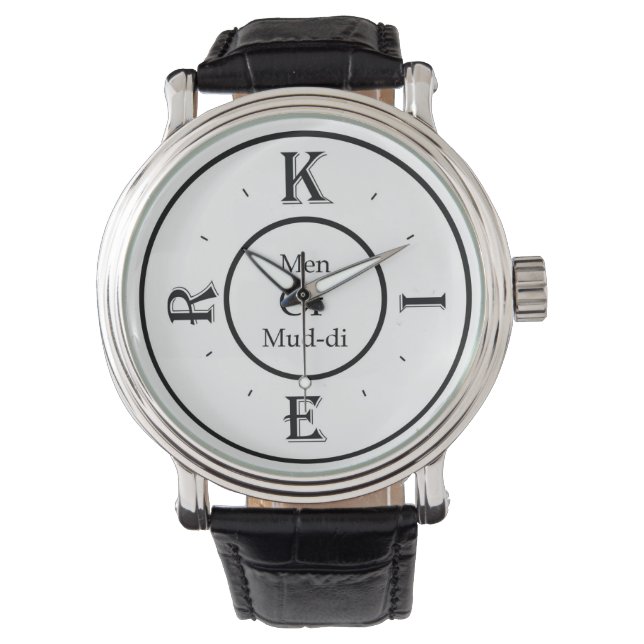 Kier Fine Leather Watch (Front)