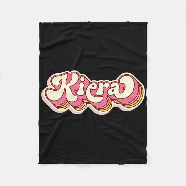 Kiera Name Personalised First Name Surname  Fleece Blanket (Front)