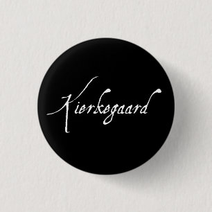 "KIERKEGAARD" 1.25-inch 3 Cm Round Badge
