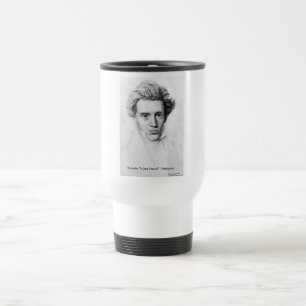 Kierkegaard "Love Yourself" Love Quote Gifts Etc Travel Mug