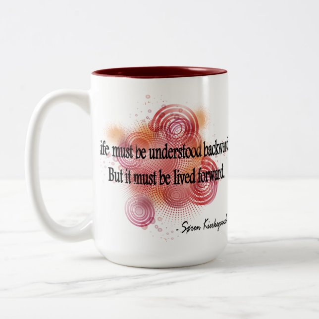 Kierkegaard Two-Tone Coffee Mug (Left)