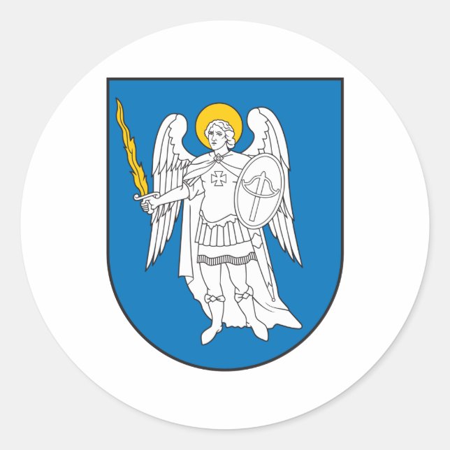 Kiev Coat Of Arms Classic Round Sticker (Front)