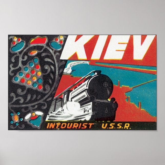 Kiev Intourist USSR Poster (Front)