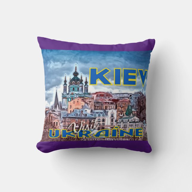 Kiev, Ukraine Cushion (Front)