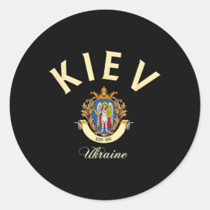 Kiev Ukraine Gifts Homeland Vacation Travel Souven Classic Round Sticker