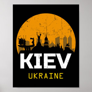 Kiev Ukraine - Uni - Black - Small - Short Sleeve Poster