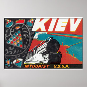 Kiev_Vintage Travel Poster Artwork
