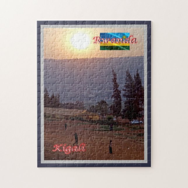 Kigali - Rwanda - Panorama - Jigsaw Puzzle (Vertical)