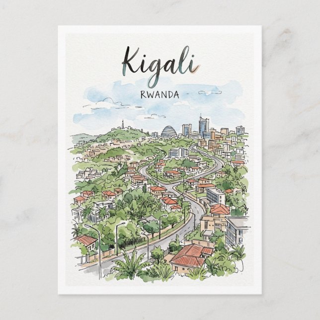 Kigali Rwanda Postcard (Front)