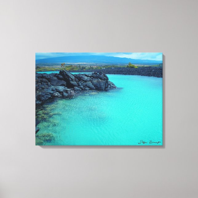 Kiholo Bay big island Hawaii scenic canvas print (Front)