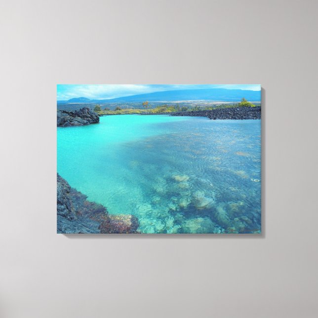 Kiholo Bay Hawaii captured scenic canvas print (Front)