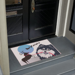 KIITOS SANTA - Finnish Lapphund doormat 2 sizes