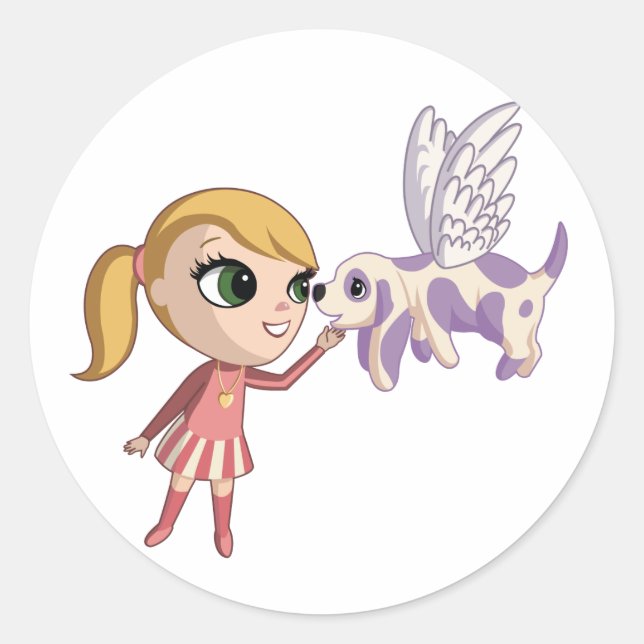 Kiki and Sugarplum Classic Round Sticker (Front)