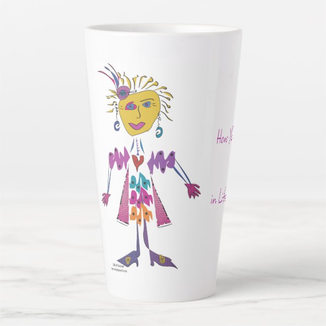 'Kiki'- How You Show Up in Life Matters Latte Mug (Front)