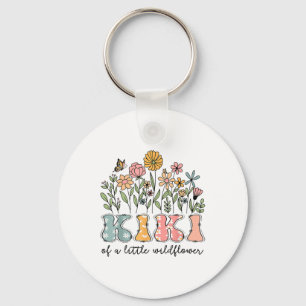 Kiki Of The Little Wildflower Baby Birthday Floral Key Ring