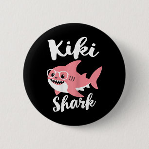 Kiki Shark Mother's Day Grandma Funny 6 Cm Round Badge