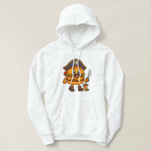 KikiBurger the Pirate – Cute Food Mascot Hoodie