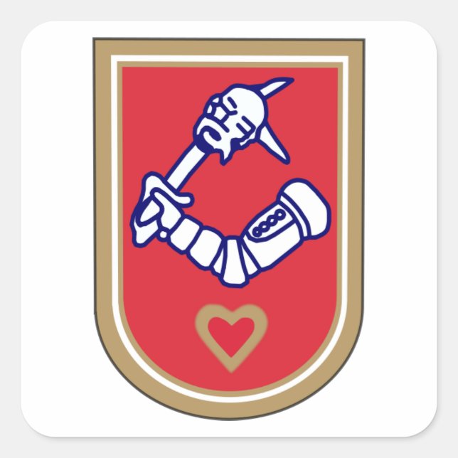 Kikinda Coat of Arms Square Sticker (Front)