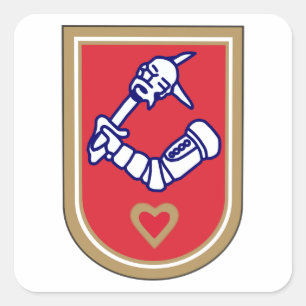 Kikinda Coat of Arms Square Sticker