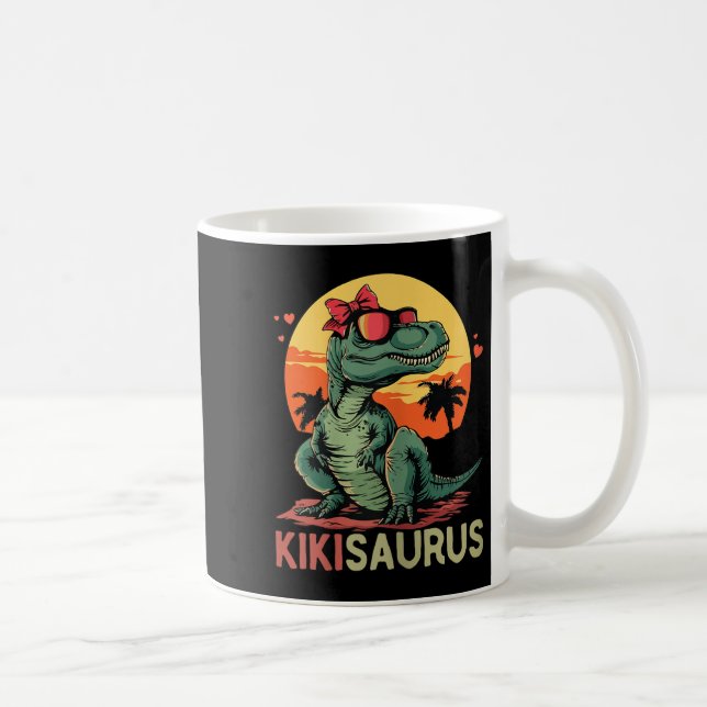 Kikisaurus Dino Dinosaur Kiki-saurus T-rex Mother' Coffee Mug (Right)