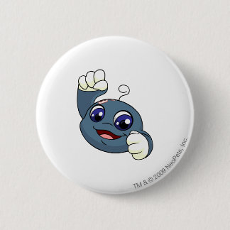 Kiko Blue 6 Cm Round Badge