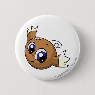 Kiko Brown 6 Cm Round Badge