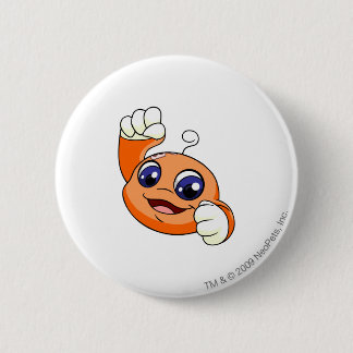 Kiko Orange 6 Cm Round Badge