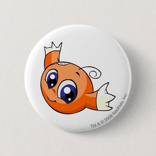 Kiko Orange 6 Cm Round Badge (Front)