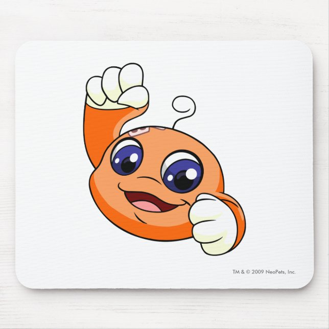 Kiko Orange Mouse Mat (Front)