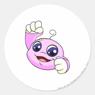 Kiko Pink Classic Round Sticker