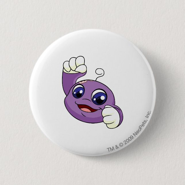 Kiko Purple 6 Cm Round Badge (Front)