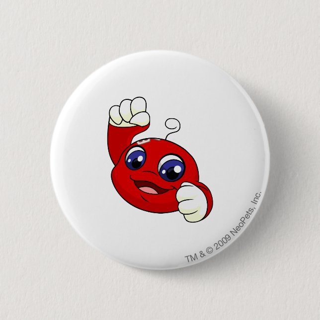 Kiko Red 6 Cm Round Badge (Front)