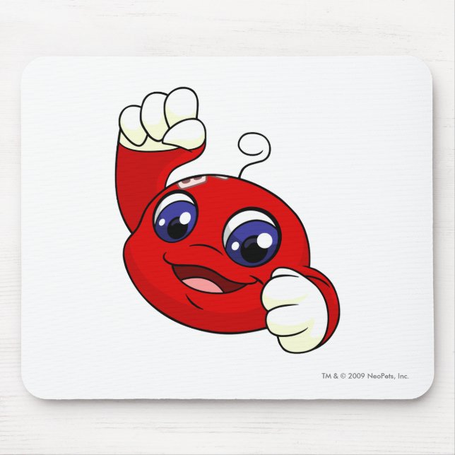 Kiko Red Mouse Mat (Front)