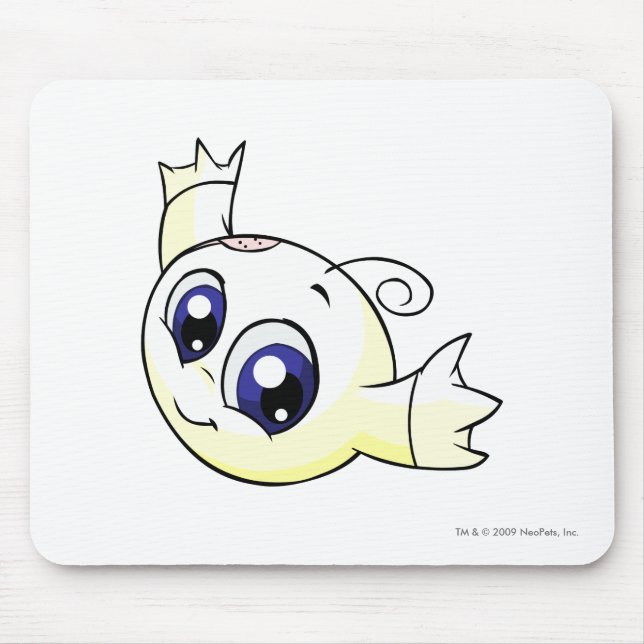 Kiko White Mouse Mat (Front)