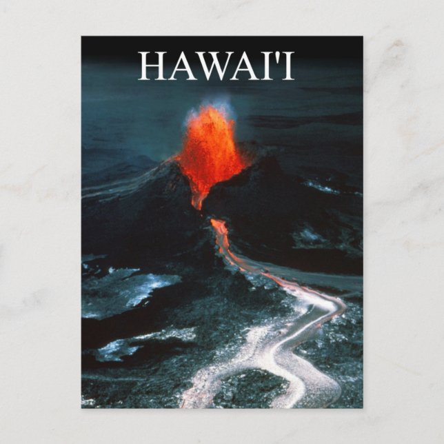 Kilauea eruption, Hawai'i Volcanoes National Park Postcard (Front)