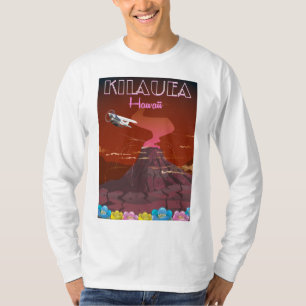 Kilauea Hawaii flight travel poster T-Shirt