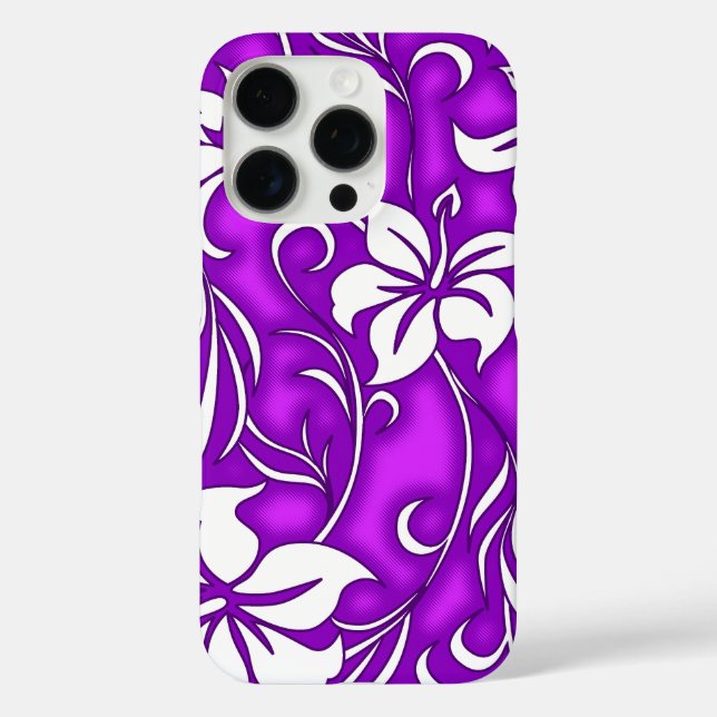 Kilauea Hibiscus Hawaiian Floral Purple Case-Mate iPhone Case (Back)