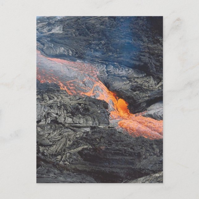 Kilauea Lava Flow Postcard (Front)