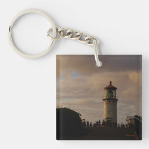 Kilauea Lighthouse at Dusk Key Ring