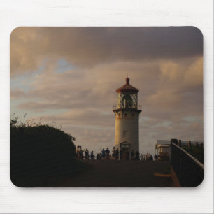 Kilauea Lighthouse in Kauai at Dusk Mouse Mat