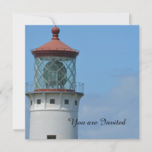 Kilauea Lighthouse Kauai Birthday Invitation