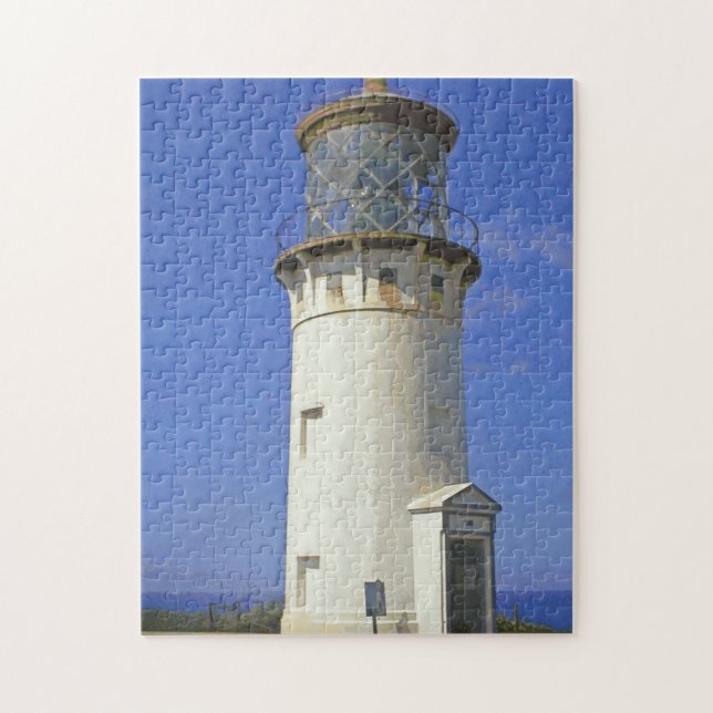Kilauea Lighthouse on Hawaiian Island of Kauai on  Jigsaw Puzzle (Vertical)