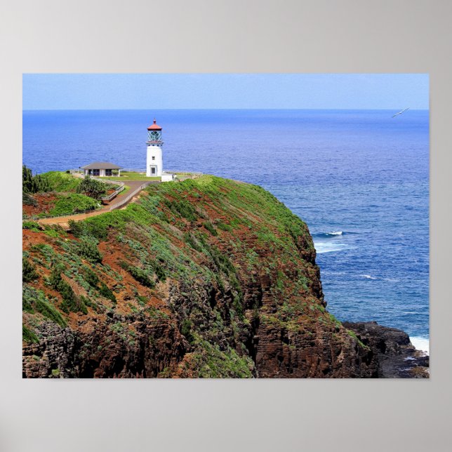 Kilauea Lighthouse on Kauai Poster (Front)