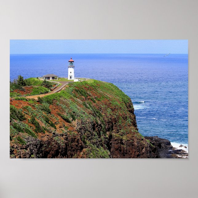 Kilauea Lighthouse on Kauai Poster (Front)