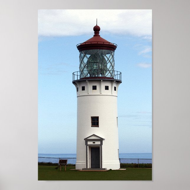 Kilauea Lighthouse on Kauai Poster (Front)