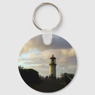 Kilauea Point Lighthouse at Dusk Key Ring